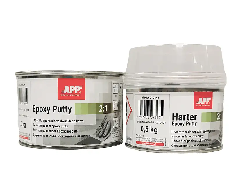 APP Epoxy Putty Pâte époxy à deux composants + durcisseur