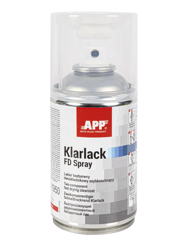 APP Spray Vernis 2K acrylique transparent à deux composants aérosol 25