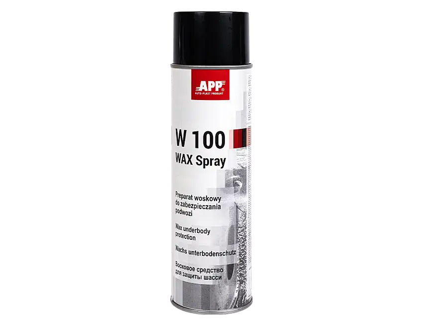 APP W100 WAX Spray Matière à base de cire avec propriétés antirouille