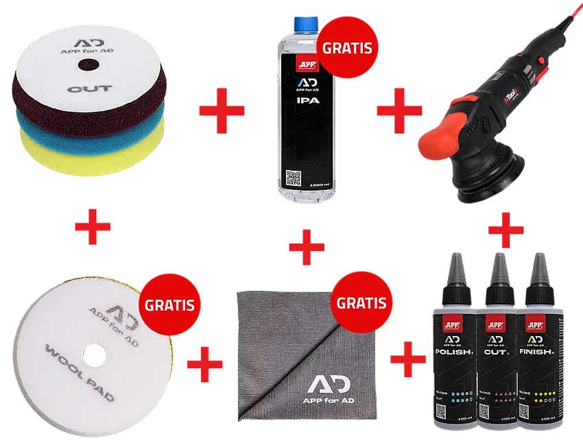 APP for AD SIMPLE APP Classic - Ensemble de polissage KIT COMPLET
