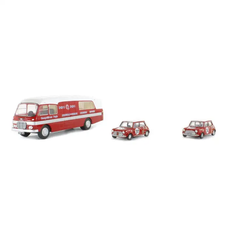 Miniatures Mini Cooper/Bus BMC - Rouge