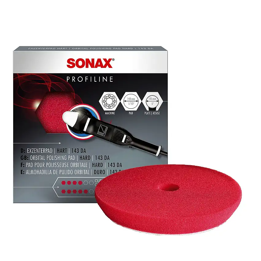 Tampon de polissage SONAX 125mm ExzenterPad dur Ø 130/143mm