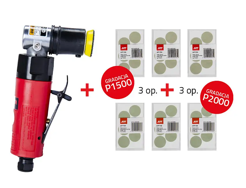 NTools PSM30 KIT Ponceuse pneumatique pour les petites surfaces avec d