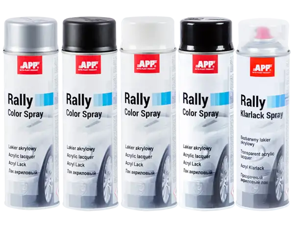 APP Rally Color Spray bombe Peinture et vernis acrylique
