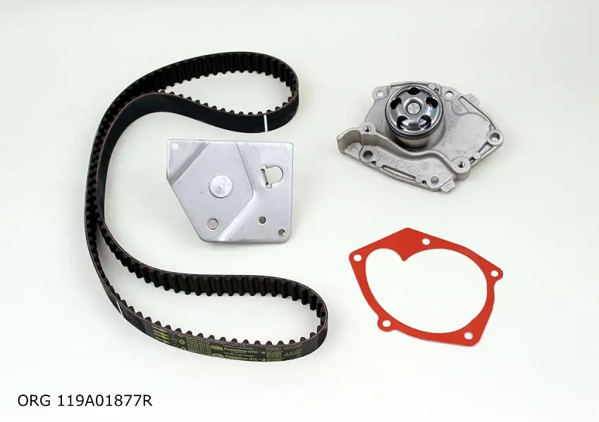 Pompe à eau d'origine + kit de distribution Renault 1.9 DCI TRAFIC LAGUNA 01-05, 119A01877R, 7701477048, 7701479043, 119A01877R