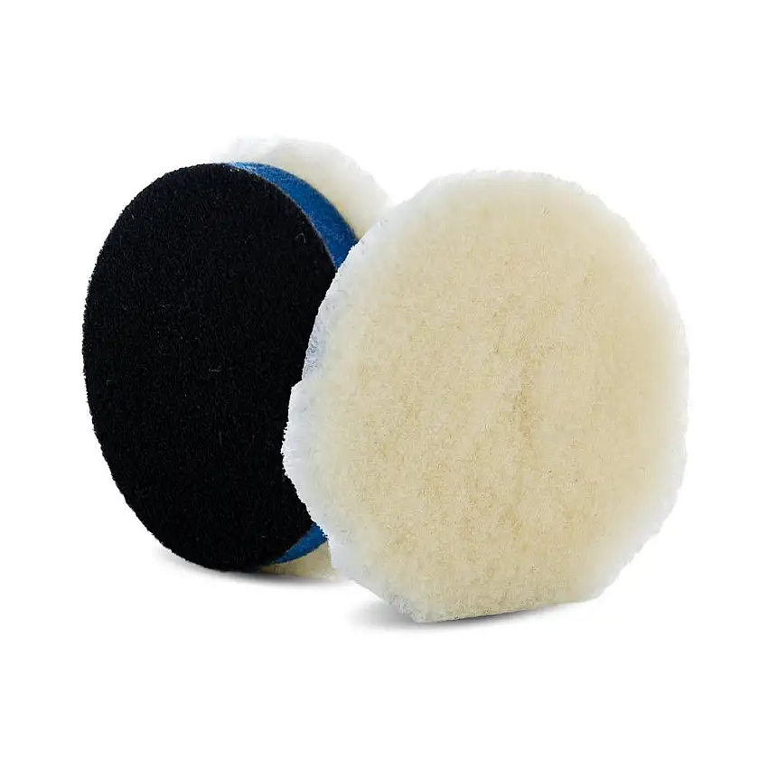 Tampon de polissage Lambswool tricoté Lake Country 75mm avec interface 22mm Ø 75/80mm