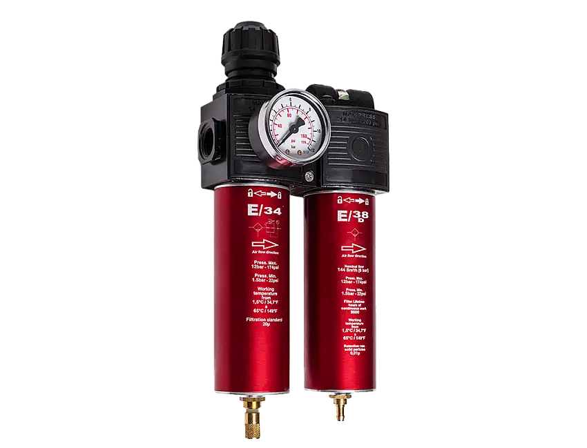 APP E32 A Bloc régulateur de pression d'air et filtre decanteur