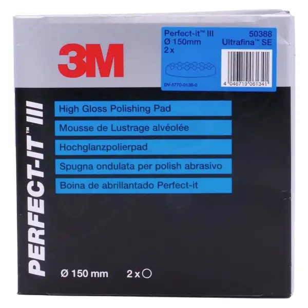 Disque Perfect-it 150mm - mousse bleu 3M 50388