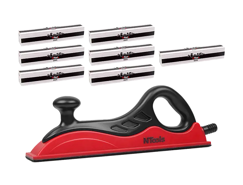 NTools DWSET NTools DWSET - Jeu de bandes abrasives à revêtement velcr