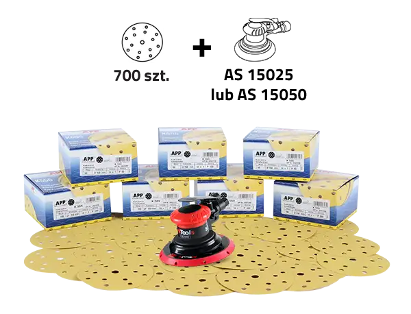 APP K555 promo SET Set d'abrasifs (750 pieces) + ponceuse ntools