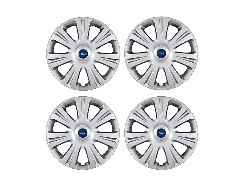Ford Enjoliveur 16" Jeu de 4 avec le logo Ford bleu origine constructe