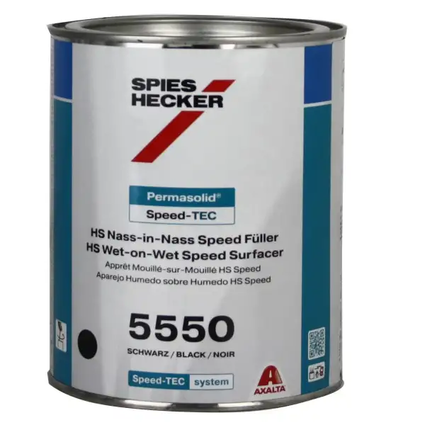 Apprêt Mouillé-sur-Mouillé Permasolid HS Speed 5550 Gris Spies Hecker 3,5L