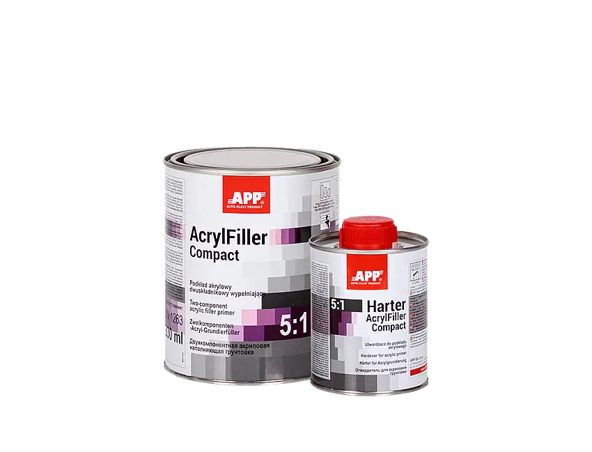 Kit apprêt APP compact acrylfiller 1L