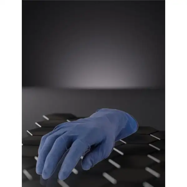 Gants latex non-poudré bleu 6745 4CR