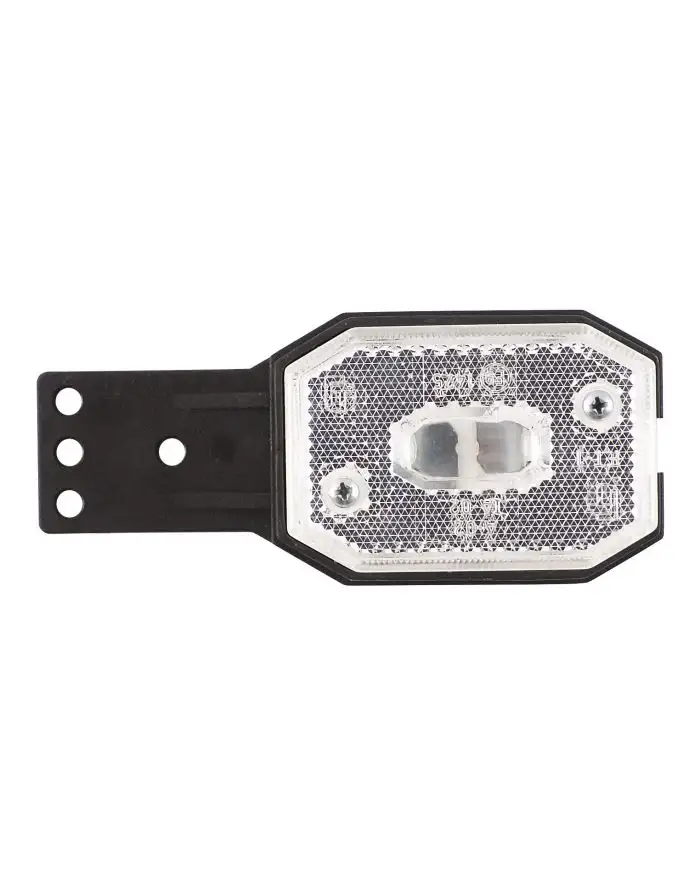 FEU BLANC LED 12/24V AVEC CATADIOPTRE ET CABLE 0.5 m