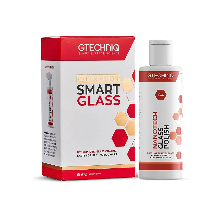 Gtechniq Ensemble de protection pour verre ClearVision Smart Glass G1 + G2 + G4 100ml