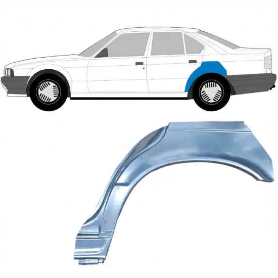 Panneau de réparation arc d'aile arrière pour BMW 5 E34 1987-1997 / Gauche / SEDAN <br/>ID:6401