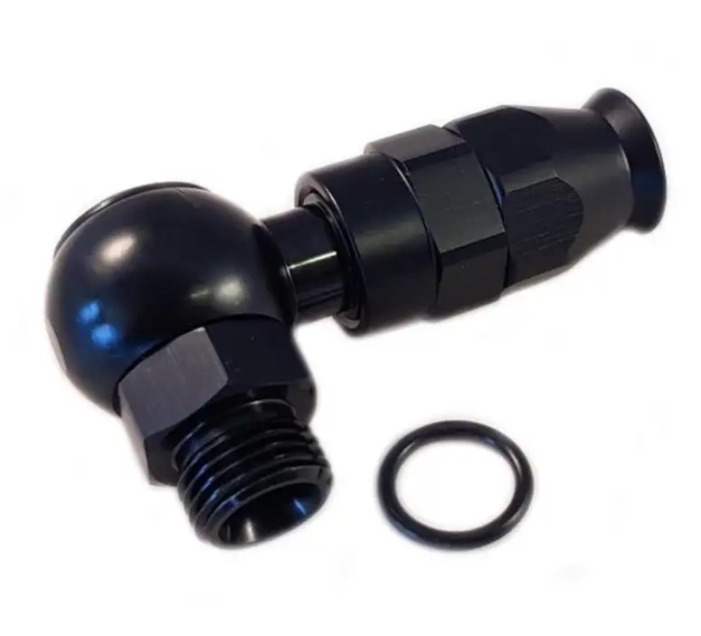 Banjo 1/8" NPT - AN3 90° femelle PTFE