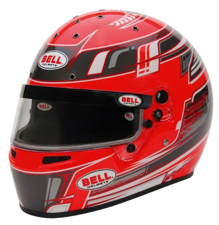 Casque karting BELL KC7-CMR CHAMPION ROUGE