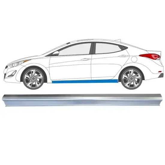 Réparation bas de caisse pour Hyundai Elantra 2010-2015 / Gauche <br/>ID:14935
