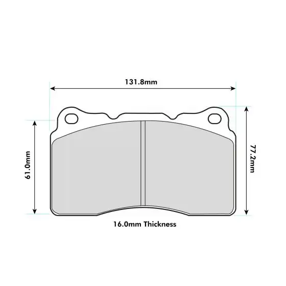 PLAQUETTES  FERODO DS2500 FCP1334H  MEGANE 3RS // MITSUBISHI EVO 5 A 10  AVANT