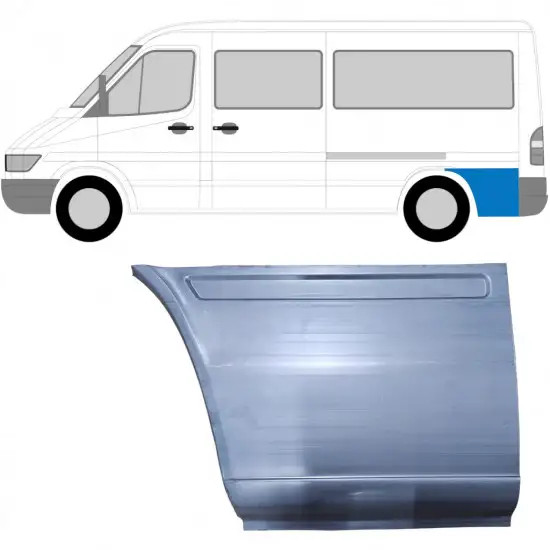 Panneau de réparation arc d'aile arrière pour Mercedes Sprinter 1995-2006 / Gauche <br/>ID:6747