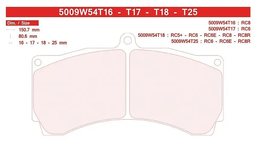 PLAQUETTES CARBONE LORRAINE 5011W61T17,5