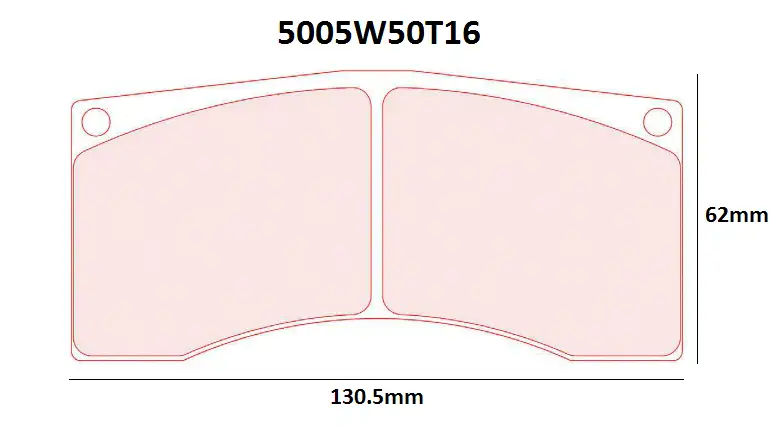 PLAQUETTES CARBONE LORRAINE 5005W50T16