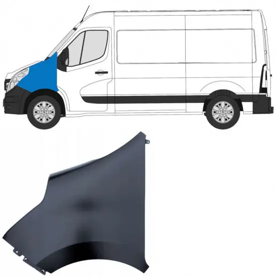 Aile avant pour Renault Master 2010- / Gauche <br/>ID:9017