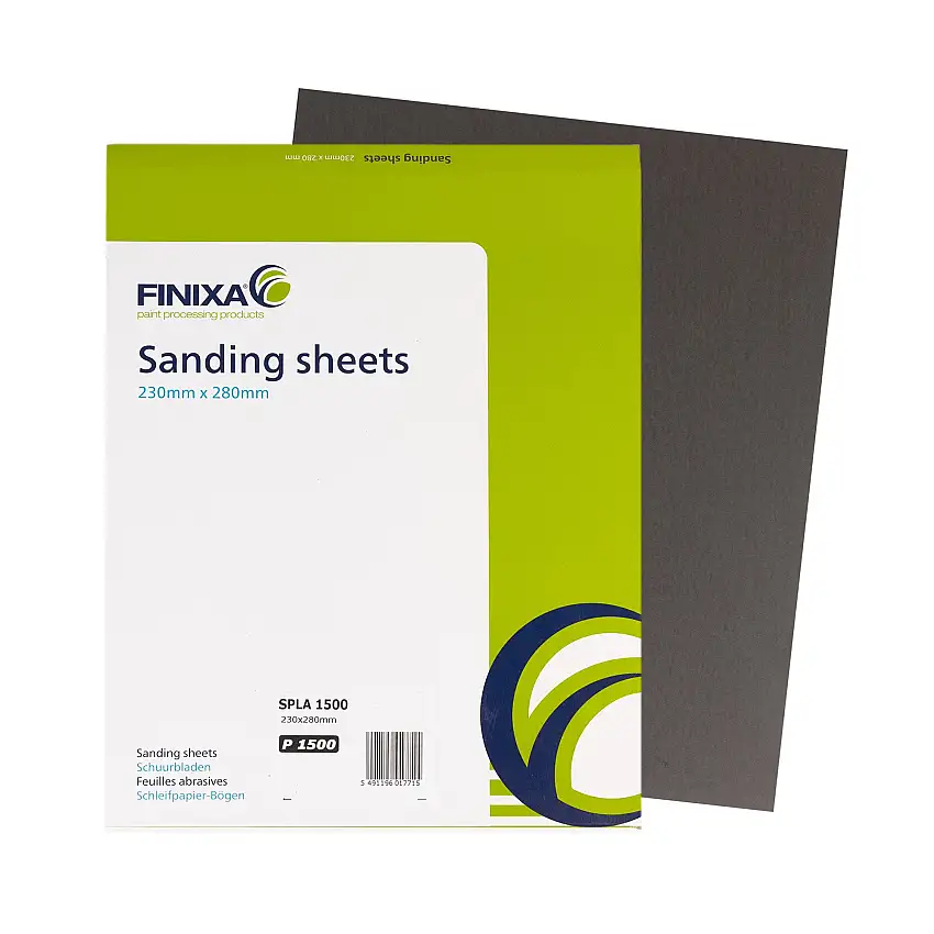 Feuille abrasive 230mm x 280mm - imperméable SPLA FINIXA
