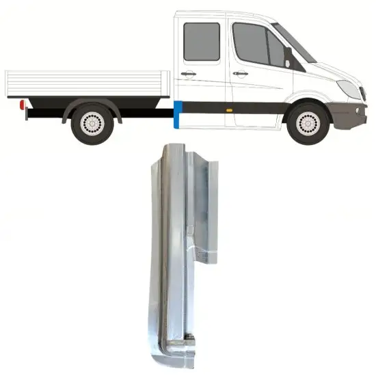 Panneau de réparation coin pour Mercedes Sprinter 2006-2018 / Droite <br/>ID:14977