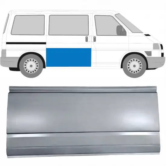 Panneau de réparation pour porte coulissante pour Volkswagen Transporter T4 1990-2003 / Droite <br/>ID:12626