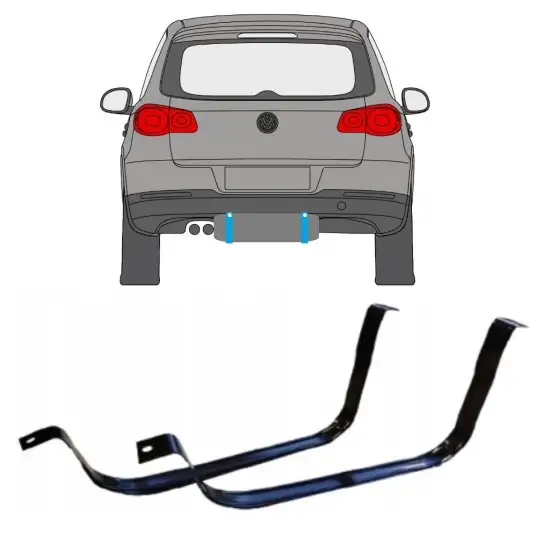 Réservoir à carburant sangles pour Volkswagen Tiguan 2007-2016 <br/>ID:14954