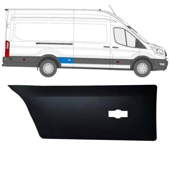Moulure latérale sur aile arrière pour Ford Transit 2014- / Droite <br/>ID:11721