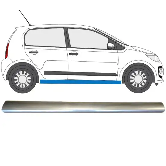 Réparation bas de caisse inférieure pour Volkswagen UP! 2011- / Droite <br/>ID:14818