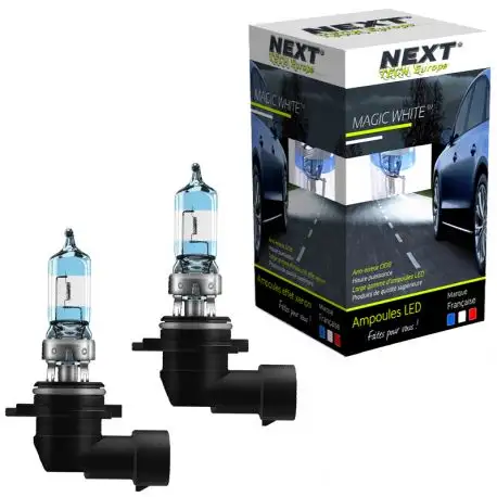 Ampoules effet xenon 9006 HB4 55W Magic White V2 4500K Next-Tech®