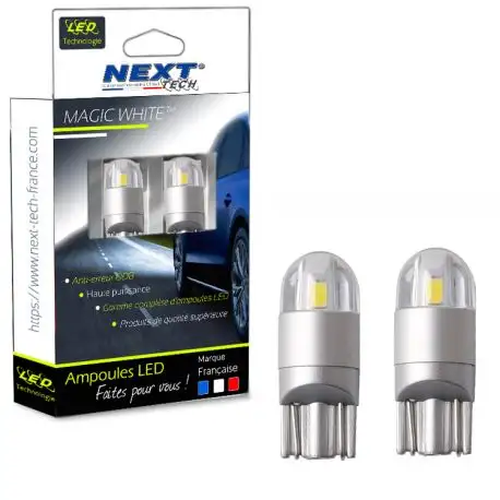 Ampoules T10 LED W5W Voiture - Auto - Moto - Orange