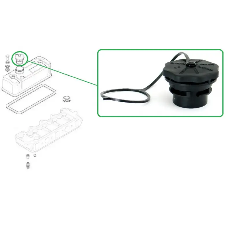 Bouchon de cache culbuteur non ventilé - Mini MG