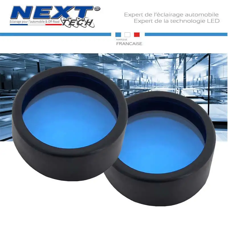 Caches de protection bleu 60mm pour phares LED XP4