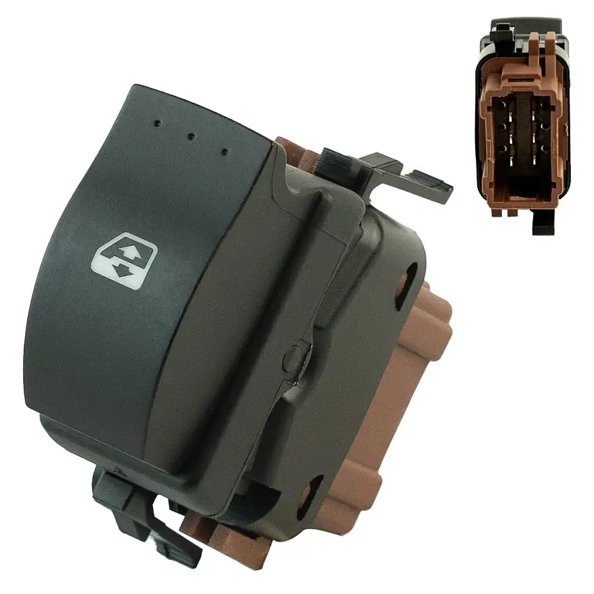 Bouton lève vitre pour Nissan Interstar (1997-2010) avant droit (non confort) 8200057321, 2540000QAB