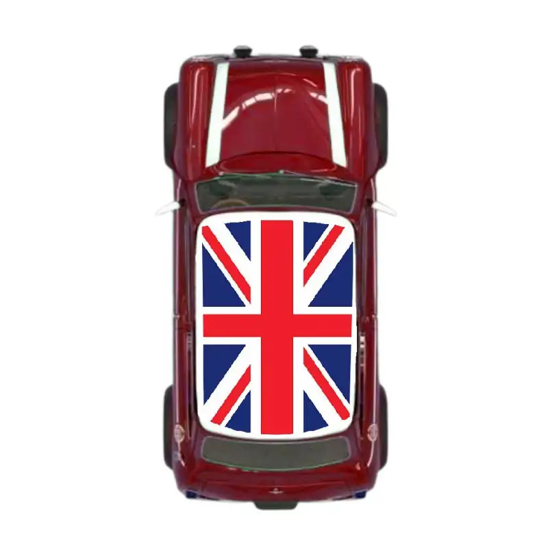 Autocollant toit Mini - Drapeau anglais tricolore