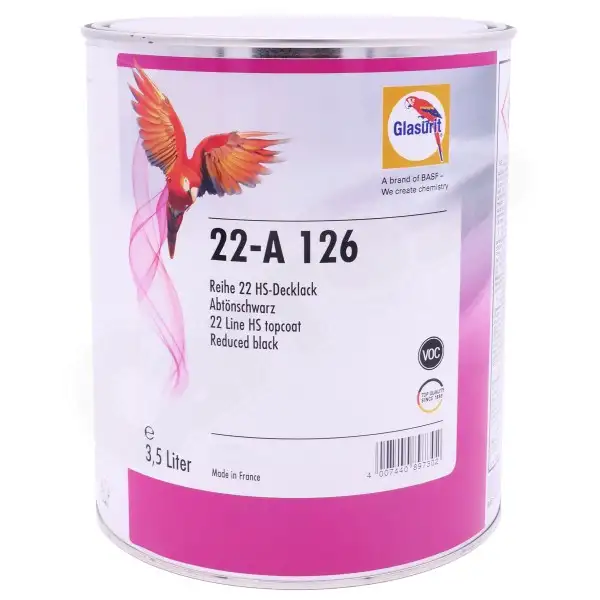 Peinture Ligne 22 22-a126 Glasurit 3,5L Noir Réduit