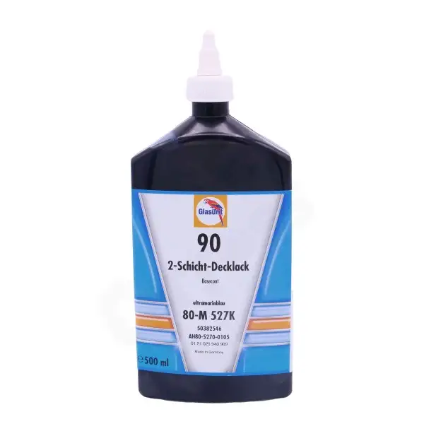 Peinture voiture 80-M527K ligne 90 bleu ultra marine 0.5L Glasurit | Carross