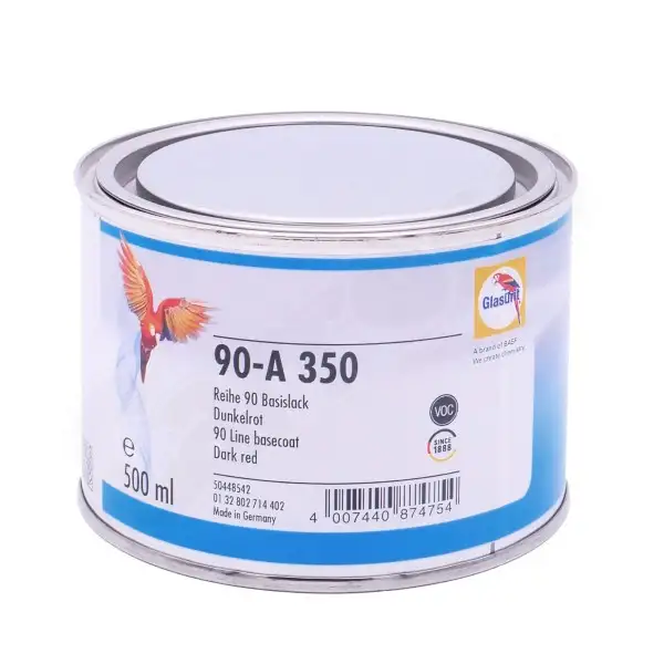 Peinture Ligne 90 90-a350 Glasurit 0,5L Rouge foncé