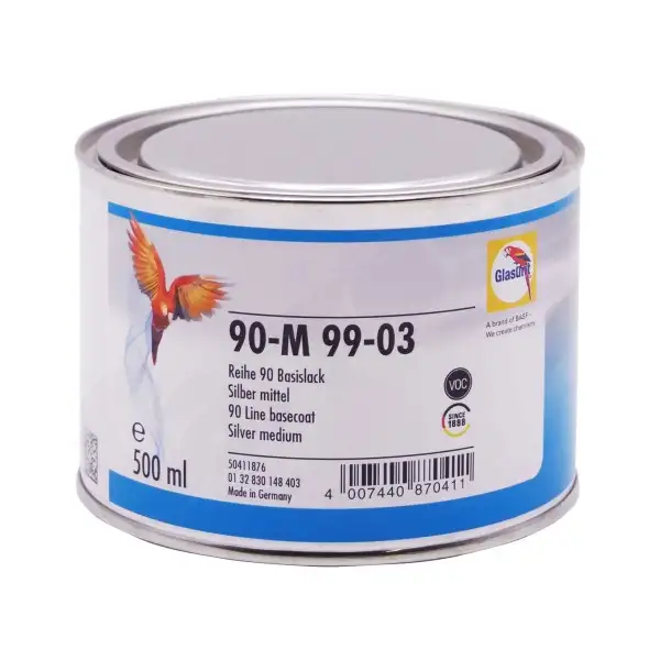Peinture Ligne 90 90-m99-03 Glasurit 0,5L Argent