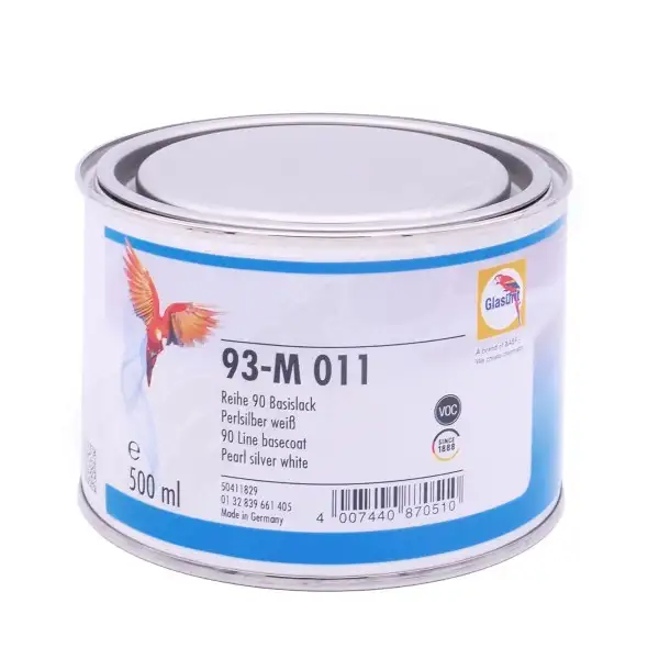 Peinture Ligne 90 93-m011 Glasurit blanc argent nacré 0,5L