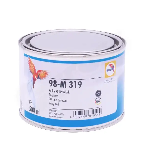 Peinture Ligne 90 98-m319 Glasurit 0,5L Rouge Rubis