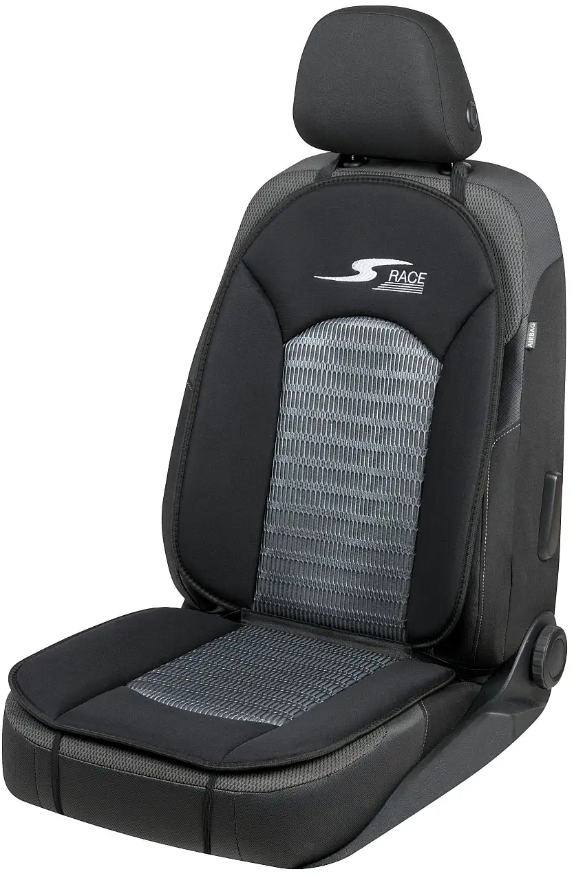 Housse de siège de voiture S-Race, housse de siège de voiture taille universelle anthracite, 1 pièce