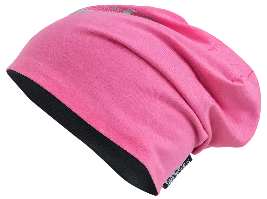 bonnet réversible, casquette, casquette de sport réfléchissante rose-argent
