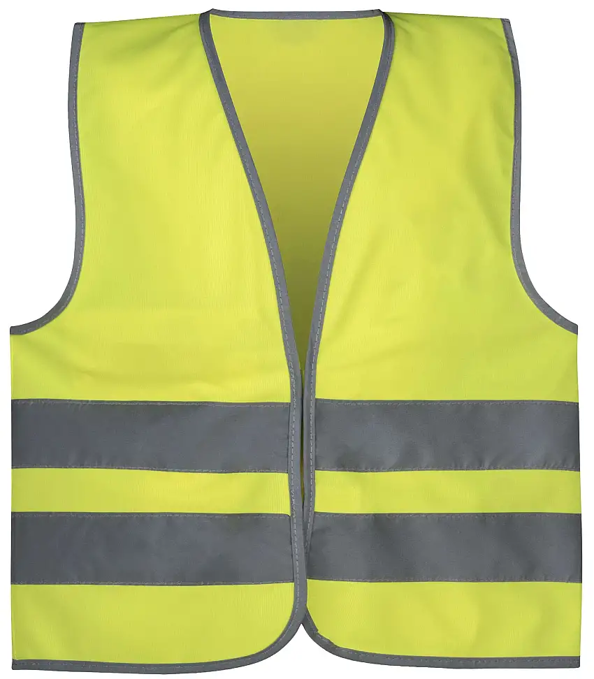 Gilet de sécurité réfléchissant pour enfants (3-6 ans), gilet réfléchissant jaune